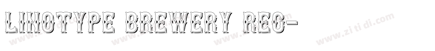 Linotype Brewery Reg字体转换